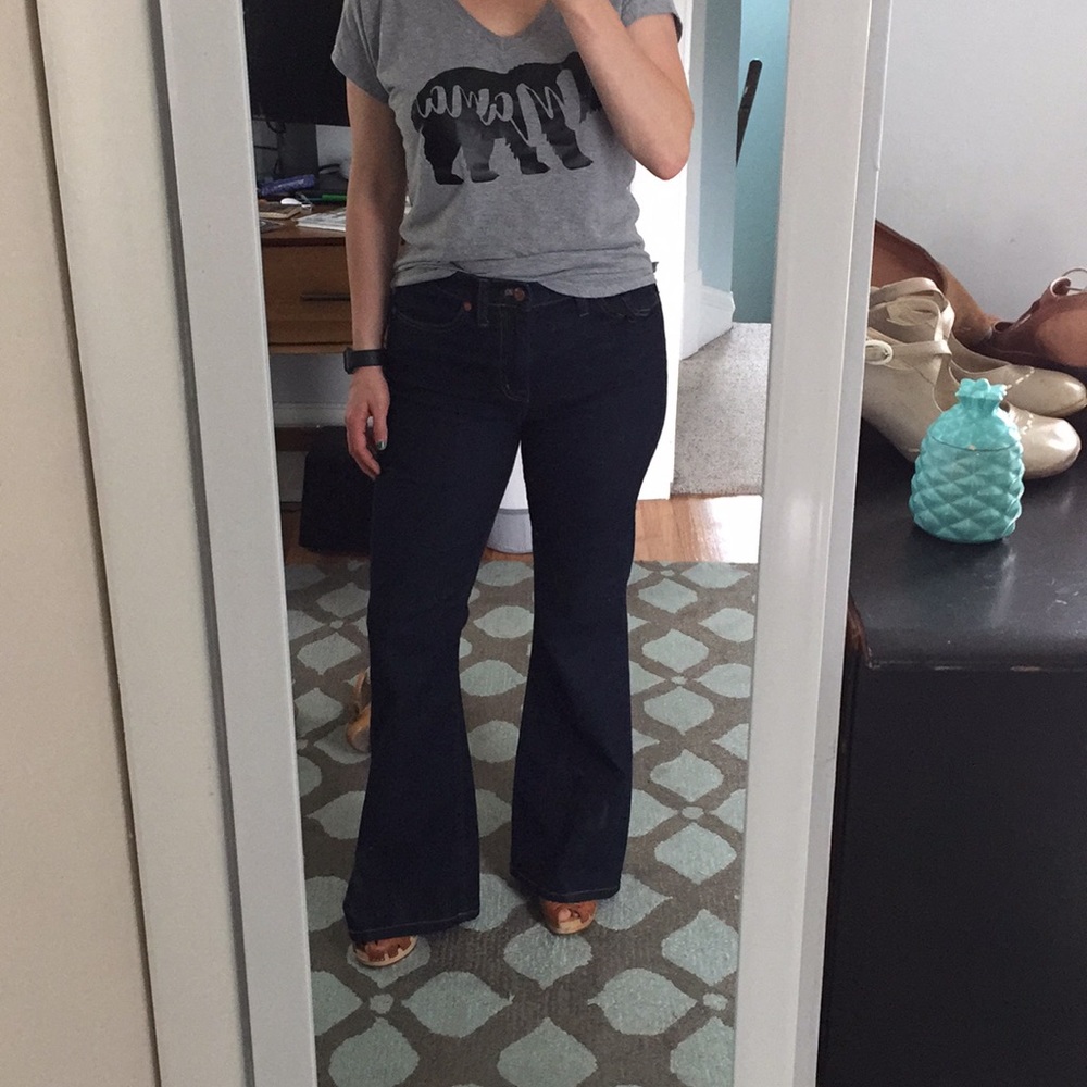 Madewell flea market flare, high waist jeans